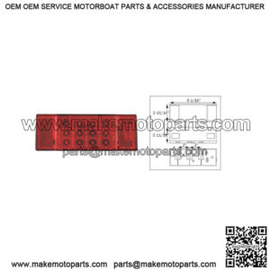 LED Micro-Flex  Low Profile Right Hand Trailer Tail Light