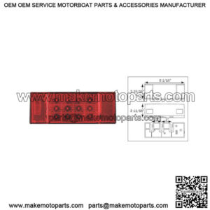 LED Micro-Flex  Low Profile Left Hand Trailer Tail Light