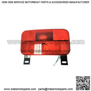 RV Left Hand Trailer Tail Light w/ Black Base