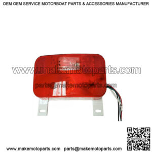 RV Left Hand Trailer Tail Light w/ White Base