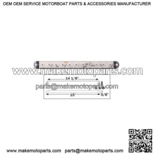 LED Thin Line Over 80" Stop/Turn/Tail Light, Clear Lens