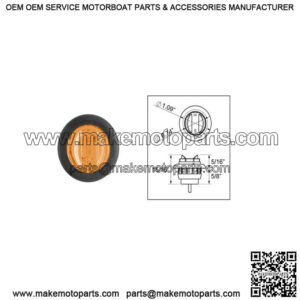 3/4" Uni-Lite  Amber LED Marker/Clearance Light