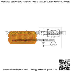 Amber LED Marker/Clearance Light Hardwired