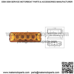 Amber Thin Line LED Marker/Clearance Light w/Micro-Flex
