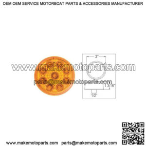 2" Amber Micro-Flex  LED Marker/Clearance Light