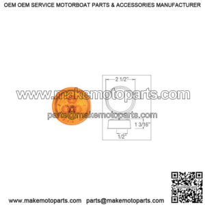 2-1/2" Amber Micro-Flex  LED Marker/Clearance Light