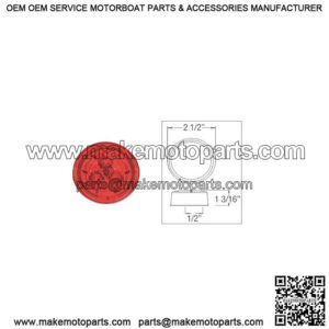 2-1/2" Red Micro-Flex  LED Marker/Clearance Light