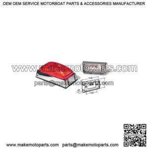 Model 15  Marker Light w/Chrome Mount