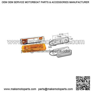 Model 19  Marker Light w/Chrome Mount