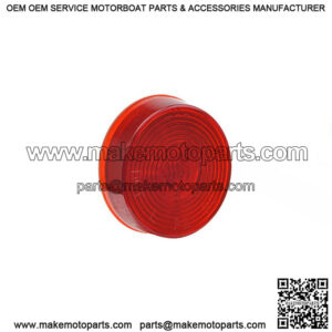 Red Round Clearance Light, 2"