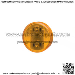 Super Nova  Amber Round LED Clearance Light, 2"