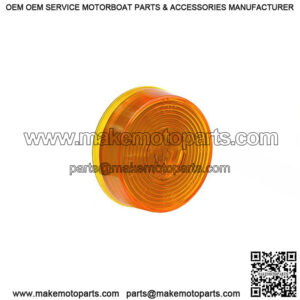 Amber Round Clearance Light, 2"