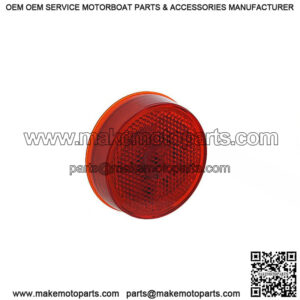 Hi Count  Red Round LED Clearance Light w/ Reflector, 2-1/2"