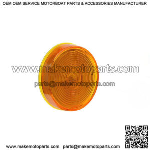 Amber Round Clearance Light, 2-1/2"