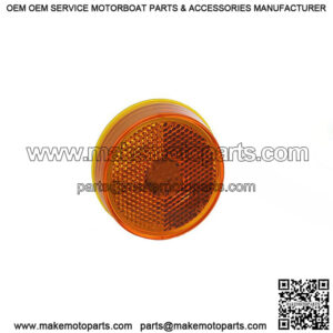 Hi Count  Amber Round LED Clearance Light w/ Reflector, 2-1/2"