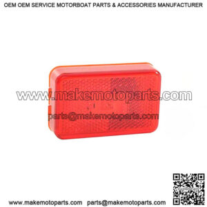 Super Nova  Red Rectangle LED Clearance Light w/ Reflector, 3"