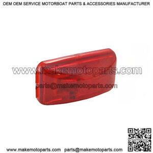 Red Rectangle Clearance Light, 3"
