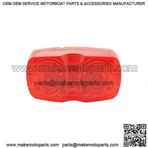 Hi Count  Red Square Corner LED Clearance Light, 4"