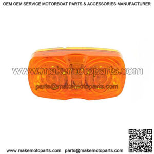 Hi Count  Amber Square Corner LED Clearance Light, 4"