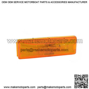 Amber Rectangle Clearance Light, 4"