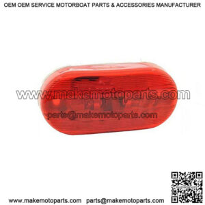 Red Oval Clearance Light, 4"