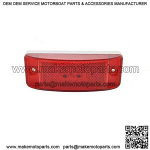 Hi Count  Red Turtleback  II LED Clearance Light w/Reflector