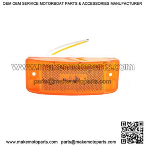 Hi Count  Amber Turtleback  II LED Clearance Light w/Reflector