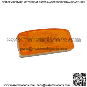 Amber Resealable Turtleback  II Clearance Light w/ Reflector