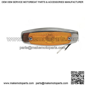 Amber Low-Profile Clearance Light w/ Bezel