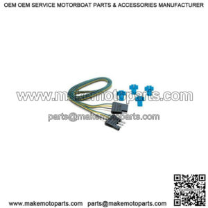 18" 4-Flat Plug Extension w/ Wire Taps