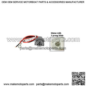 Tail Light Female 3 Prong Plug