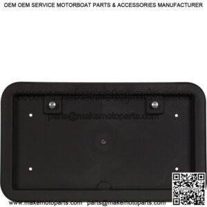 Plastic License Plate Holder, Black