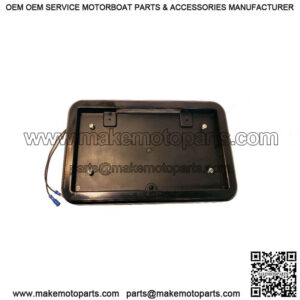 Molded Plastic License Holder w/Light