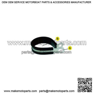 Rubber Cushioned Clamps, 3/16" (25-pack)