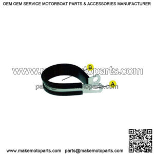 Rubber Cushioned Clamps, 7/16" (25-pack)