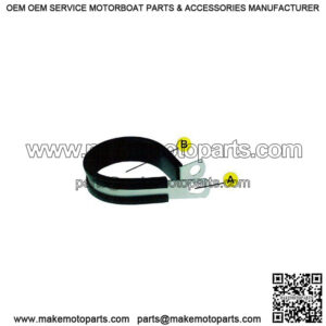 Rubber Cushioned Clamps, 9/16" (25-pack)