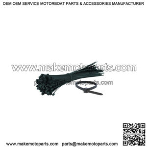 Black Nylon Cable Ties, 7.5" (100-pack)