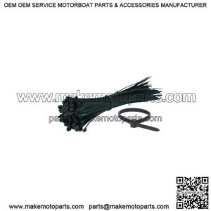 Black Nylon Cable Ties, 14" (100-pack)