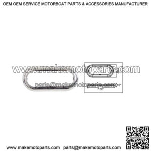 6" Oval Light Chrome Trim Ring