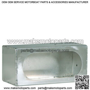 Single Oval Light Box, Smooth Aluminum