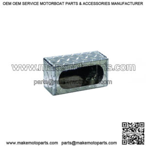 Single Oval Light Box, Aluminum Diamond Plate