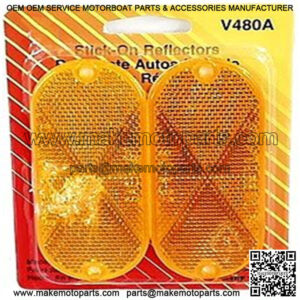 Amber Reflex Reflectors (2 pack)