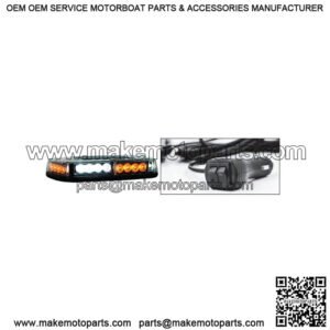 Mini LED Amber/Clear Light Bar 11"