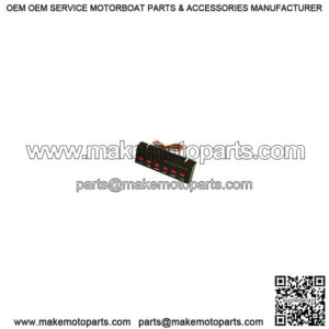 Dual Function LED Clear Light Bar 6 Switch Panel