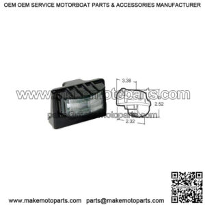 Black LED License Plate Light