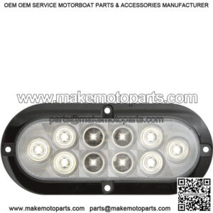 Clear LED 6" Oval Utility Light