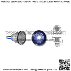 Blue LED Utility / Livewell Light with Pigtail