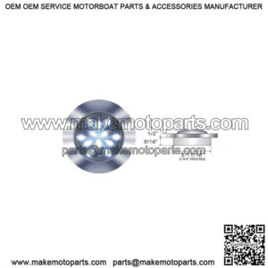 Recessed Mount 12 LED Accent Light, 3-3/4" Round