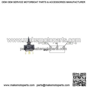 Toggle Switch, (Mom On-Off-Mom On)