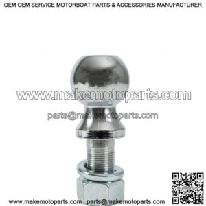 2" Chrome Trailer Hitch Ball, 3/4" Shank